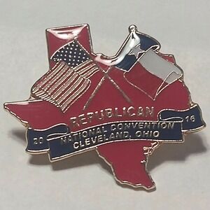 2016 RNC Texas Delegation Gift Enamel Pin Cleveland Ohio Political Souvenir